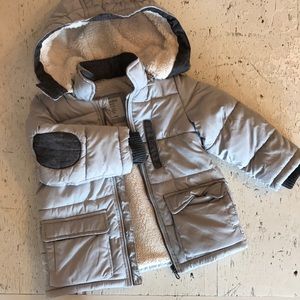 Zara boys coat with detachable hood.